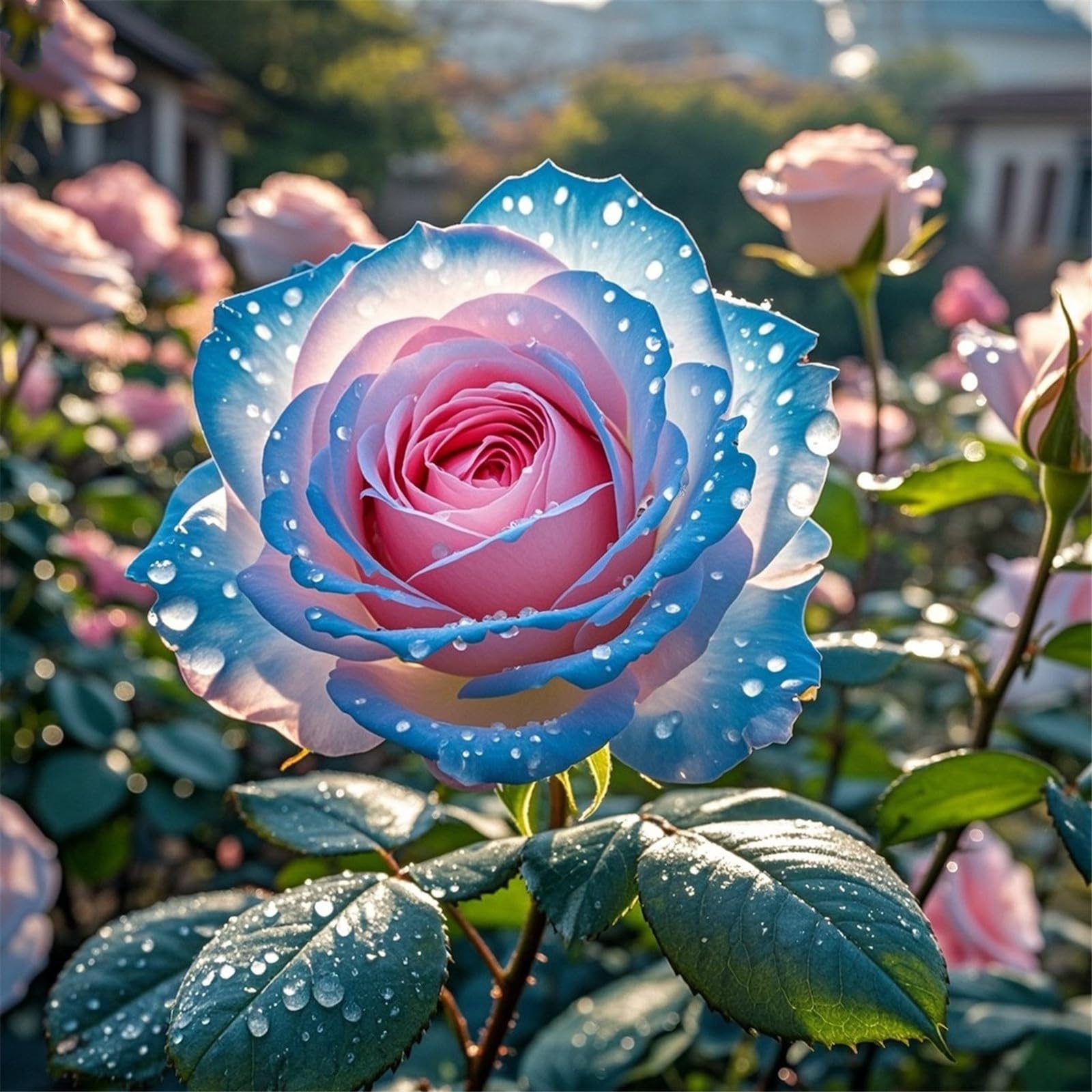 Rose Bulbs Now UK, Strong Plant, for Containers, Natural Organic, Excellent Display, Mix Greening Flower, Rare Plants, Easy Plant, 3bulbs-g
