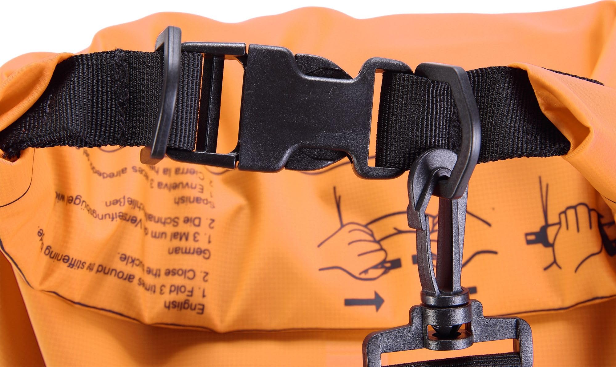 CRESSI Dry Bag Zaino Impermeabile in Resistente PVC con Chiusura Roll-Top, Tracolla e Zip, Ideale per Spiaggia, Immersioni, Snorkeling, Viaggi e Sport Acquatici - 4
