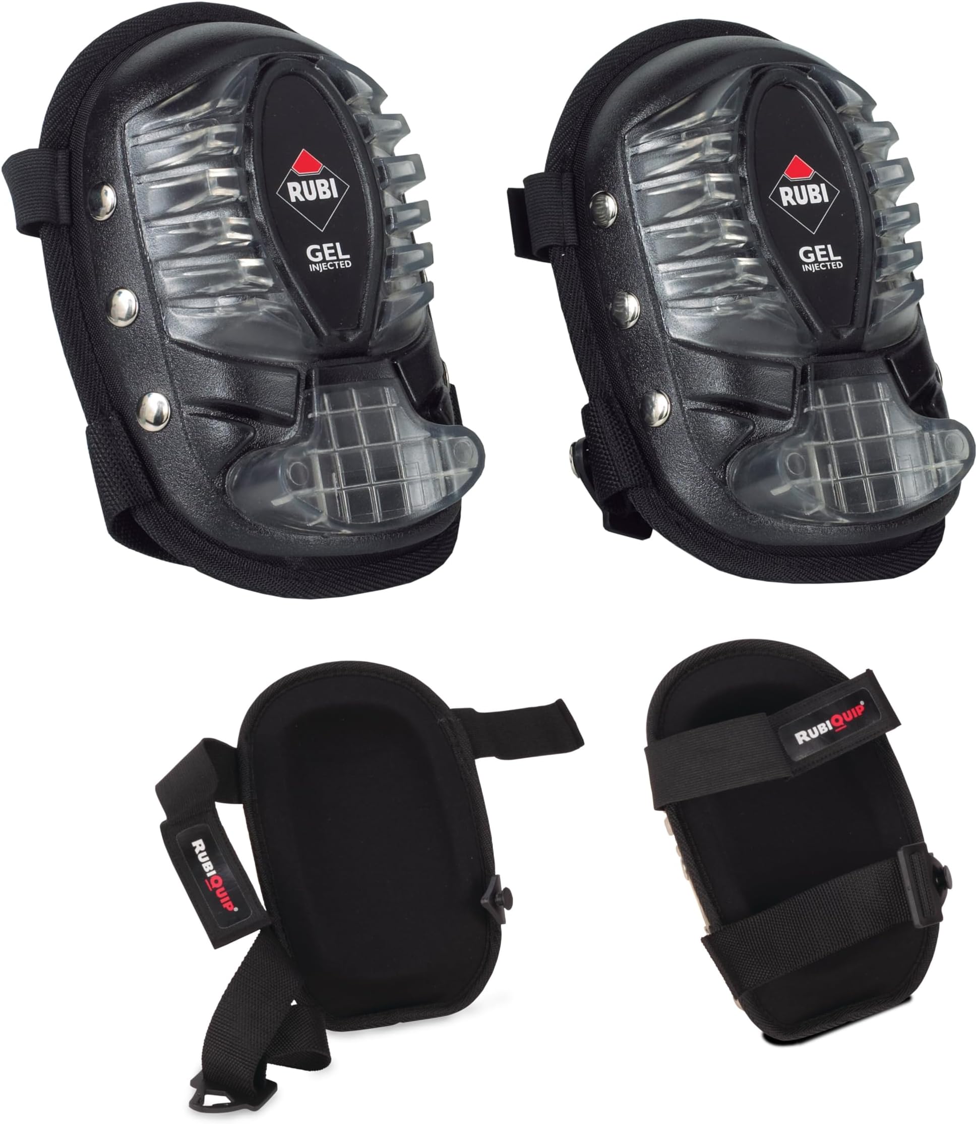Professional Knee Pads N Gel Duplex - Safety Equipment with Ergonomic Design, Impact Protection, Silicone Gel Comfort, Stability, Two-in-One Design for Various Uses