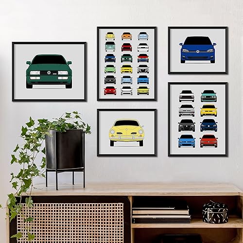 Miniatura 5 de Volkswagen Golf GTI MK4 R32 (1998-2003) 4th Generation Inspired Poster Print Wall Art Decor Handmade (Unframed)