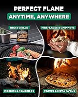 Vista 5 de WH 370 piezas Arrancadores de Fuego Naturales para Chimenea de Interior - Caja Grande de 10 Libras - Arrancadores de Carbón de Larga Duración