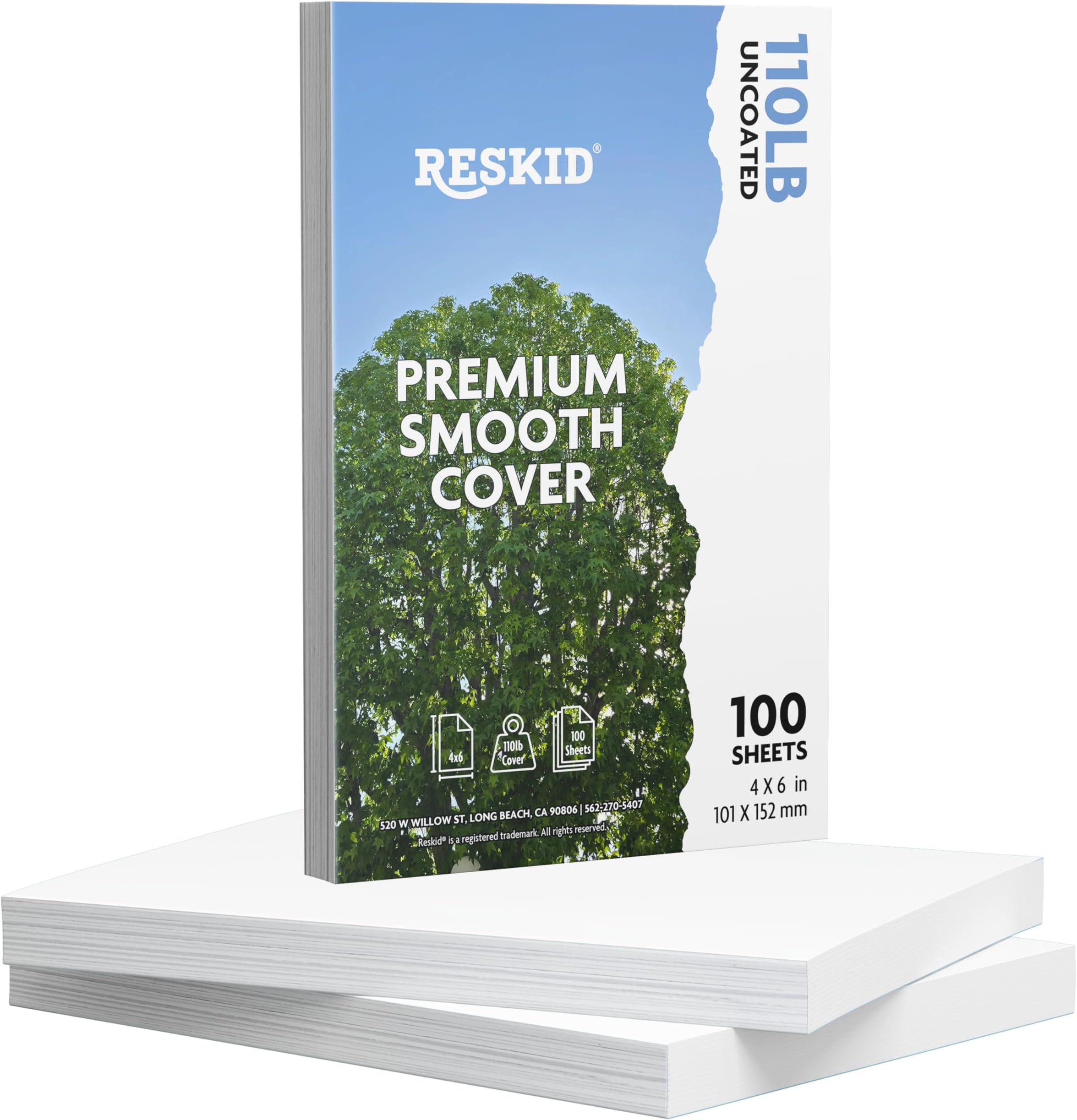 Thick & Heavy Cardstock – 120lb Cover, 5x7 Inches, Natural Cream, 100 Sheets