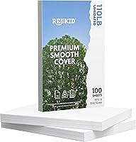 Vista 11 de Reskid Papel grueso de cartulina blanca, peso pesado, 110 libras, cartulina – Paquete de 100 (2 x 3.5 pulgadas)