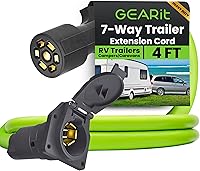 Vista 9 de GEARit - Cable de enchufe en línea para remolque de 7 vías (16 pies) con caja de conexiones de 7 salidas - Arnés de cableado resistente a