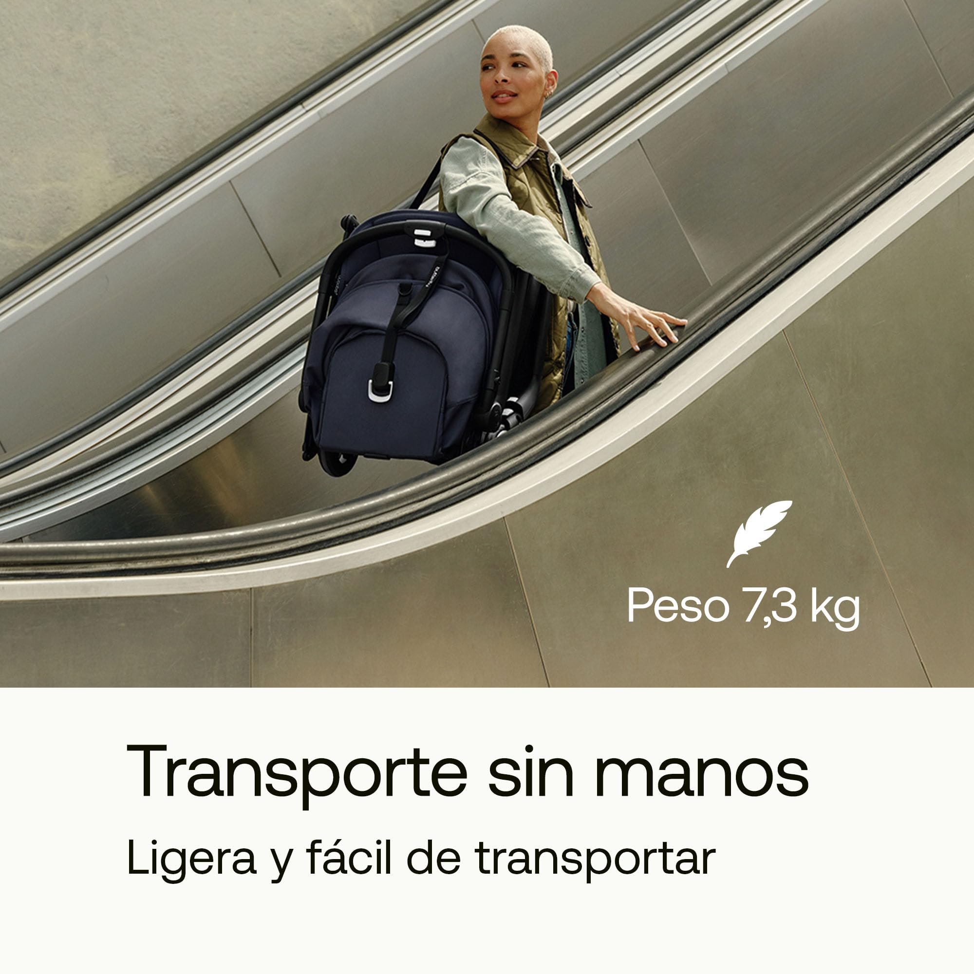 Bugaboo Butterfly Pack, Silla de paseo de Viaje con barra de seguridad, Pequeña y Ligera, Fácil de Plegar en 1 segundo, Cochecito Urbano para Bebés y Niños, espacioso con dirección cómodo, Negro