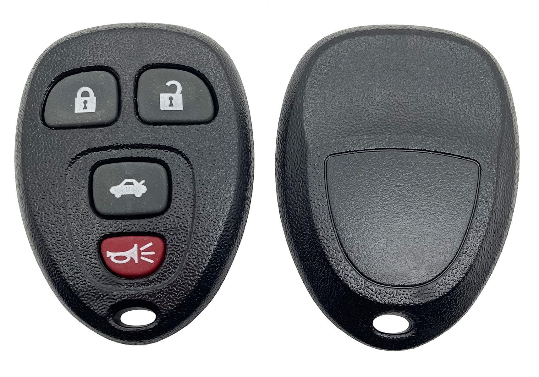 Replacement Key Fob Cover fit for GMC Acadia Yukon Chevy Suburban Tahoe Traverse Cadillac Escalade SRX Buick Enclave Saturn Outlook Key Fob Case (Black+Blue)