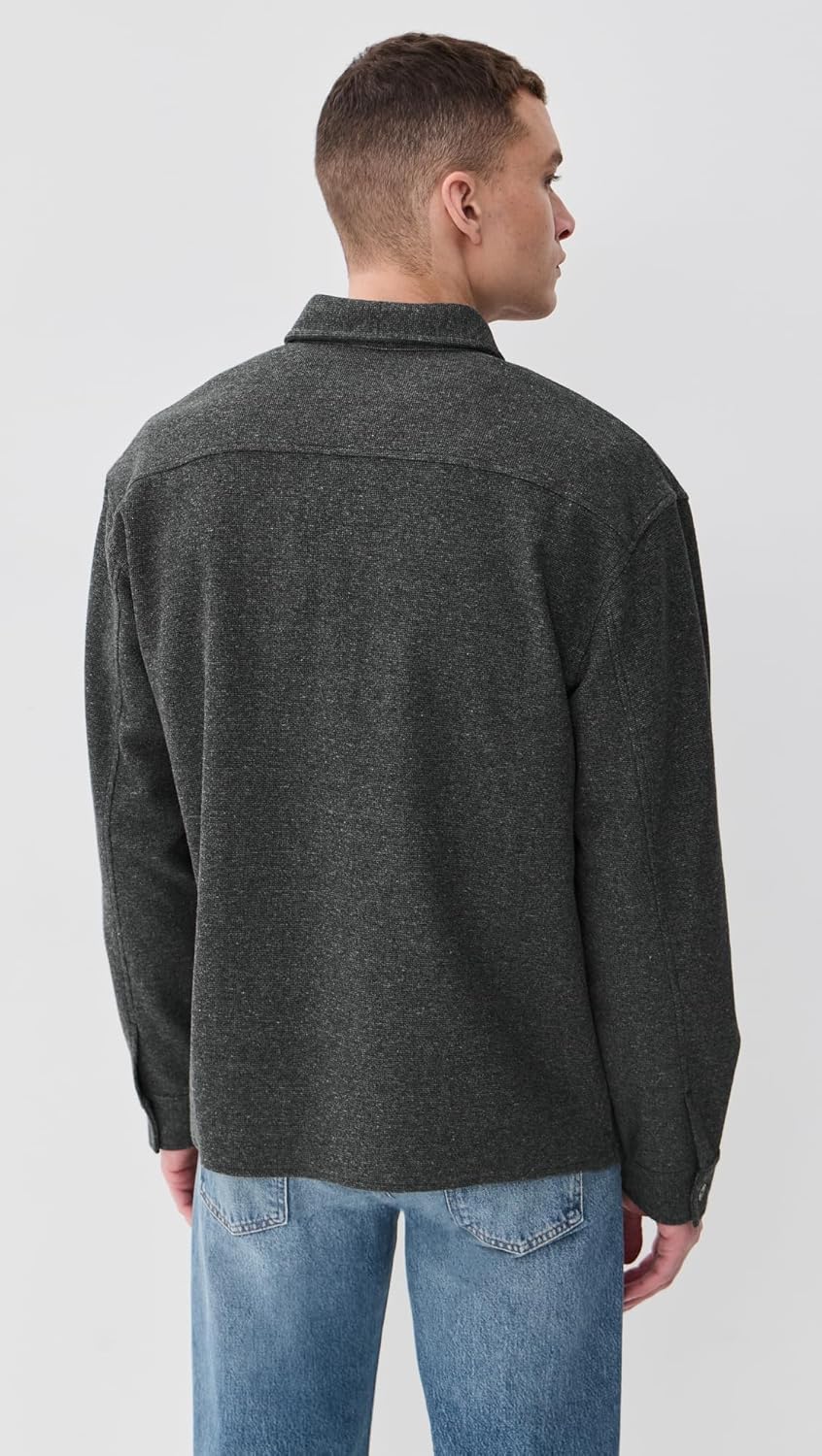 FRAME Men's Long Sleeve Waffle Textured Shirt - Image 3