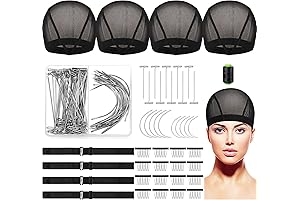 Essential Wig Making Accessories: 95-Piece Adjustable Wig Caps Kit