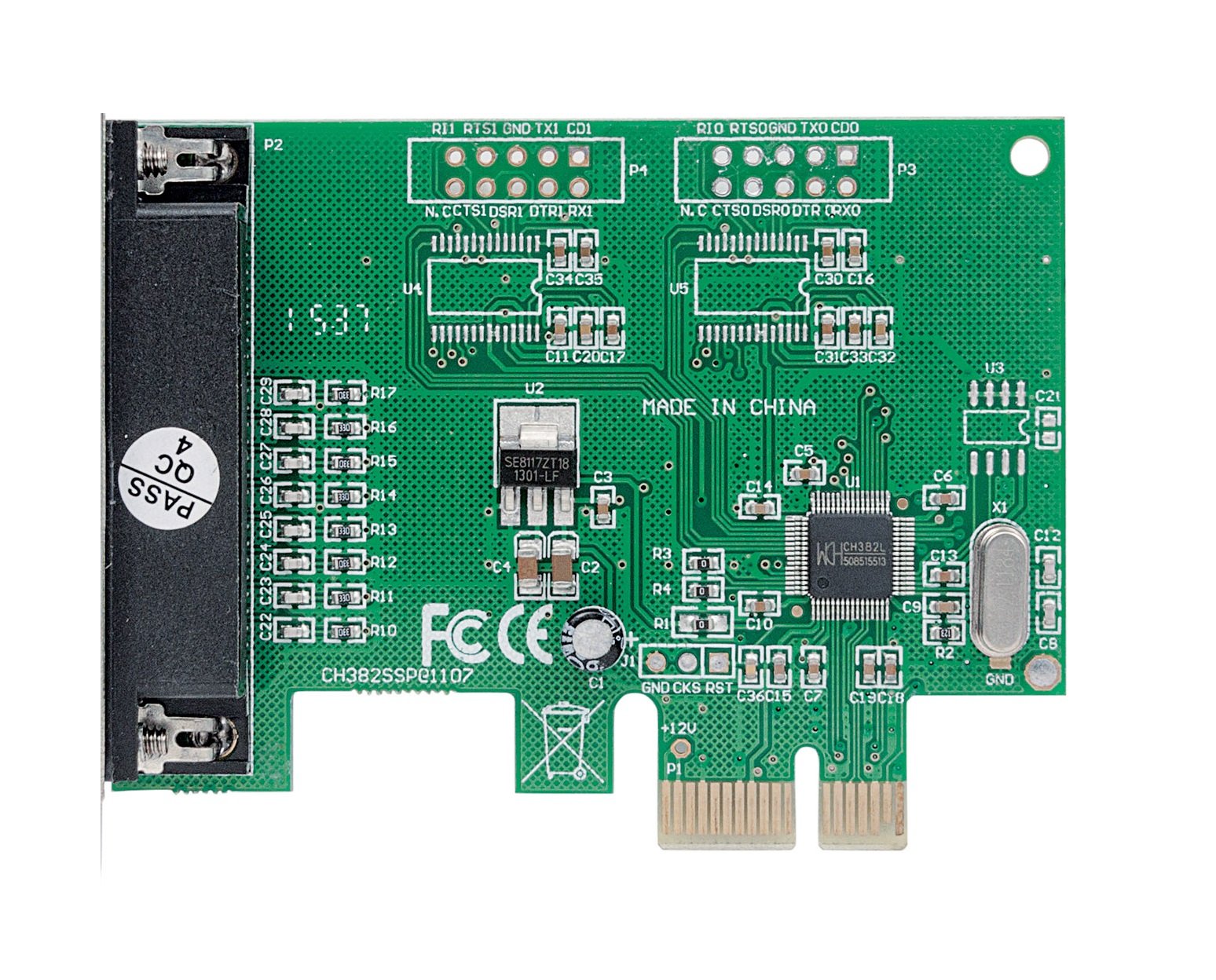 Manhattan 152099 Carte PCI Express parallèle (Un Port/IEEE 1284 DB25 pour X1/X2/X4/X8/X16)