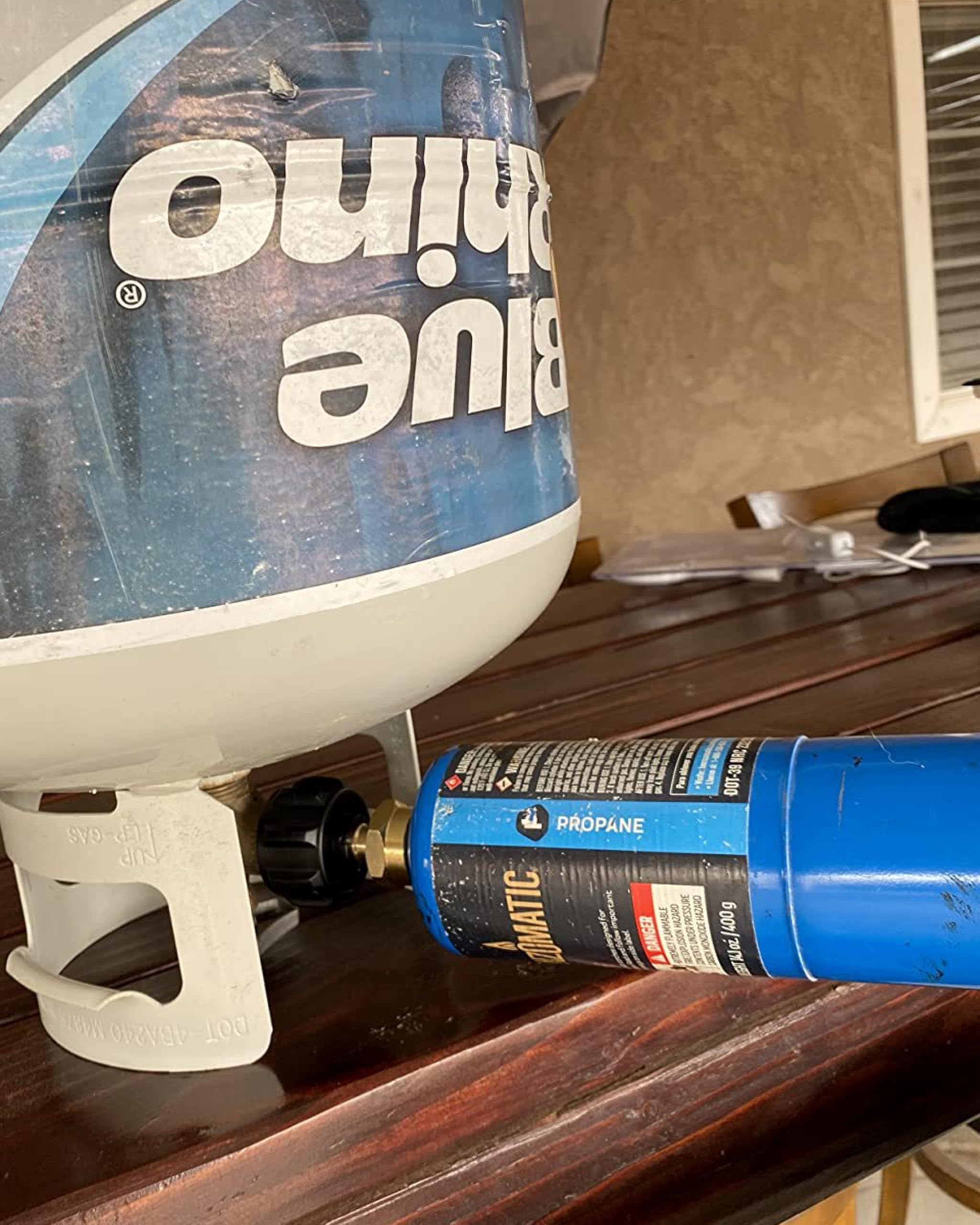 Syncoost 2-Pack Propane Refill Adapter for1 lb, Fill 1 Pound Bottles from 20lb Tank, Solid Brass LP Gas Tank Coupler, Corrosion Resistant & Fits QCC1 / Type1 Propane Tank (with Bottle Caps)