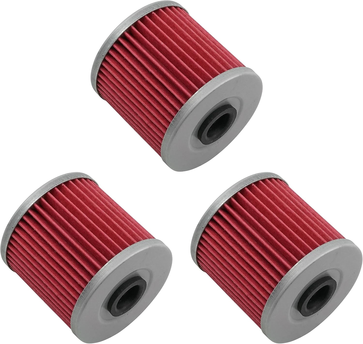 Caltric 3 Pack Oil Filter Compatible with Kawasaki 650 Klr650 Klr-650 1987-2018 16099-004