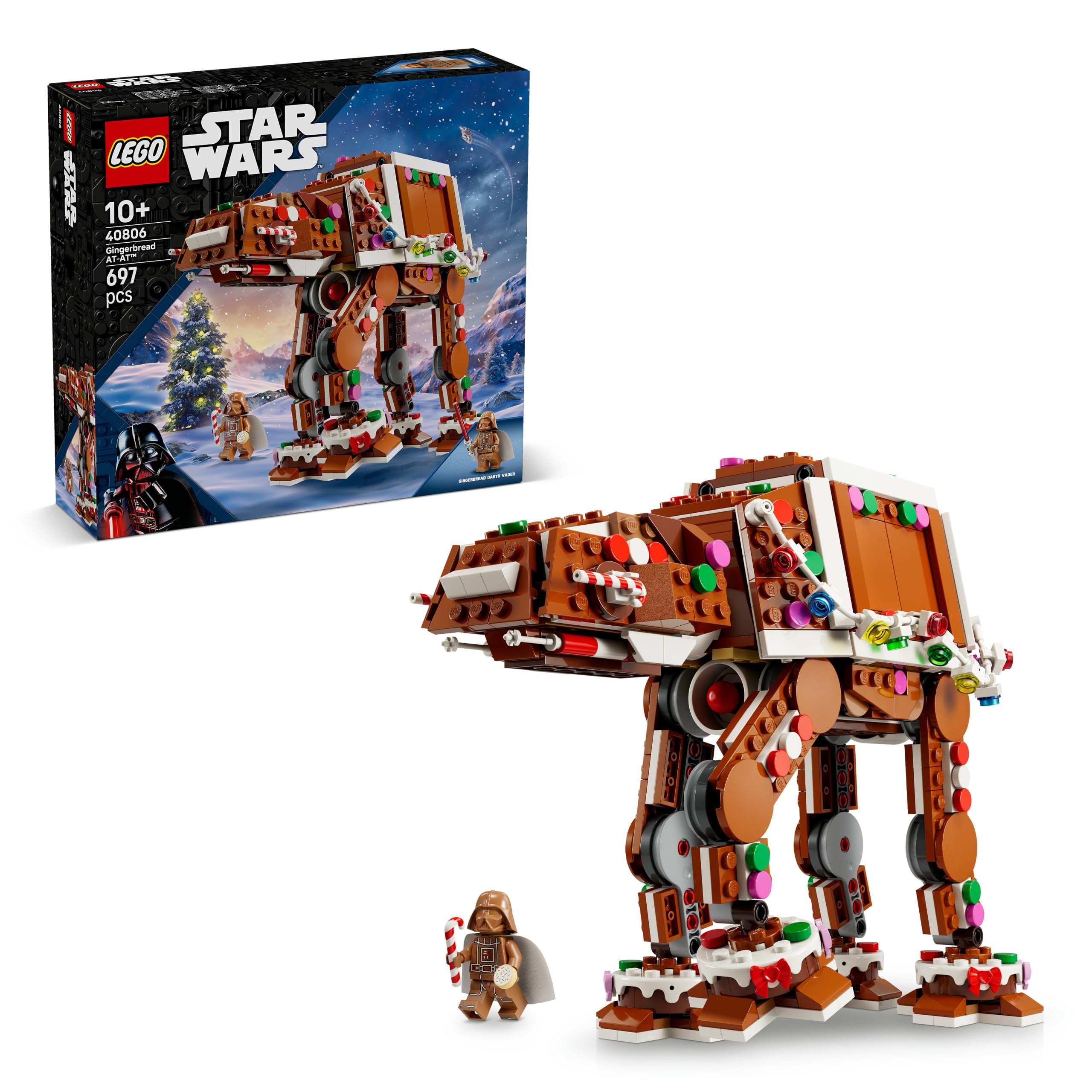 LEGO Star Wars Gingerbread AT-AT Walker Construction Set 40806