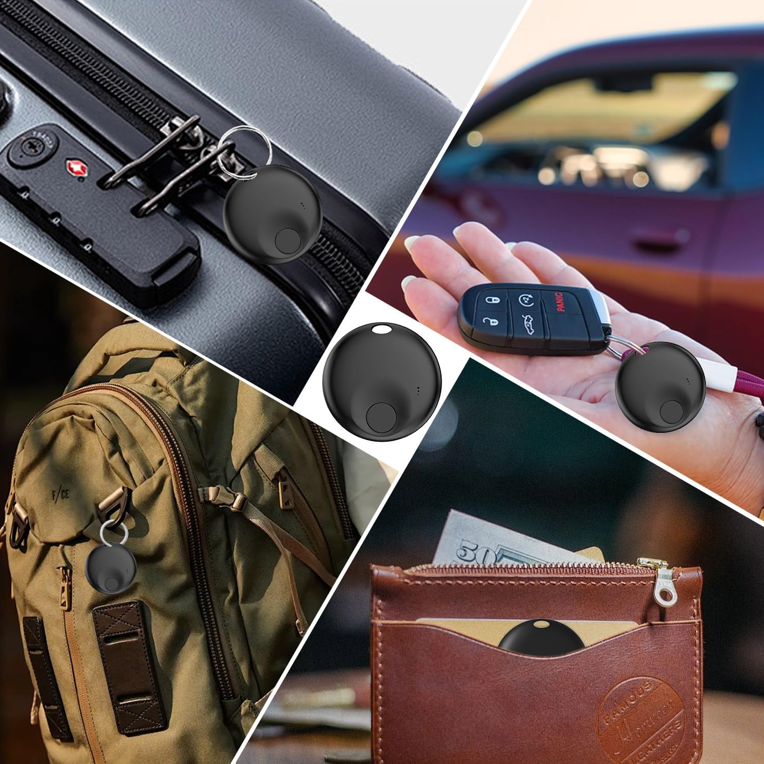 Air Tracker tags-4pack,Items Finder Works with Apple Find My App(iOS Only),Replaceable Battery,BluetoothTrakcer Tag Locator for Keys,Wallet,Backpack,Bicycle,etc. - Image 7