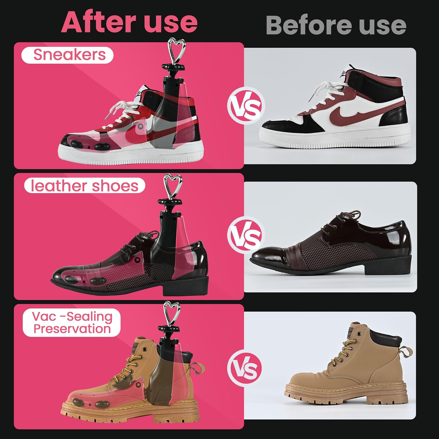Shoe Stretcher For Women Men,Boot Stretcher Women Men,Shoe Expander Widener Stretch Length Width