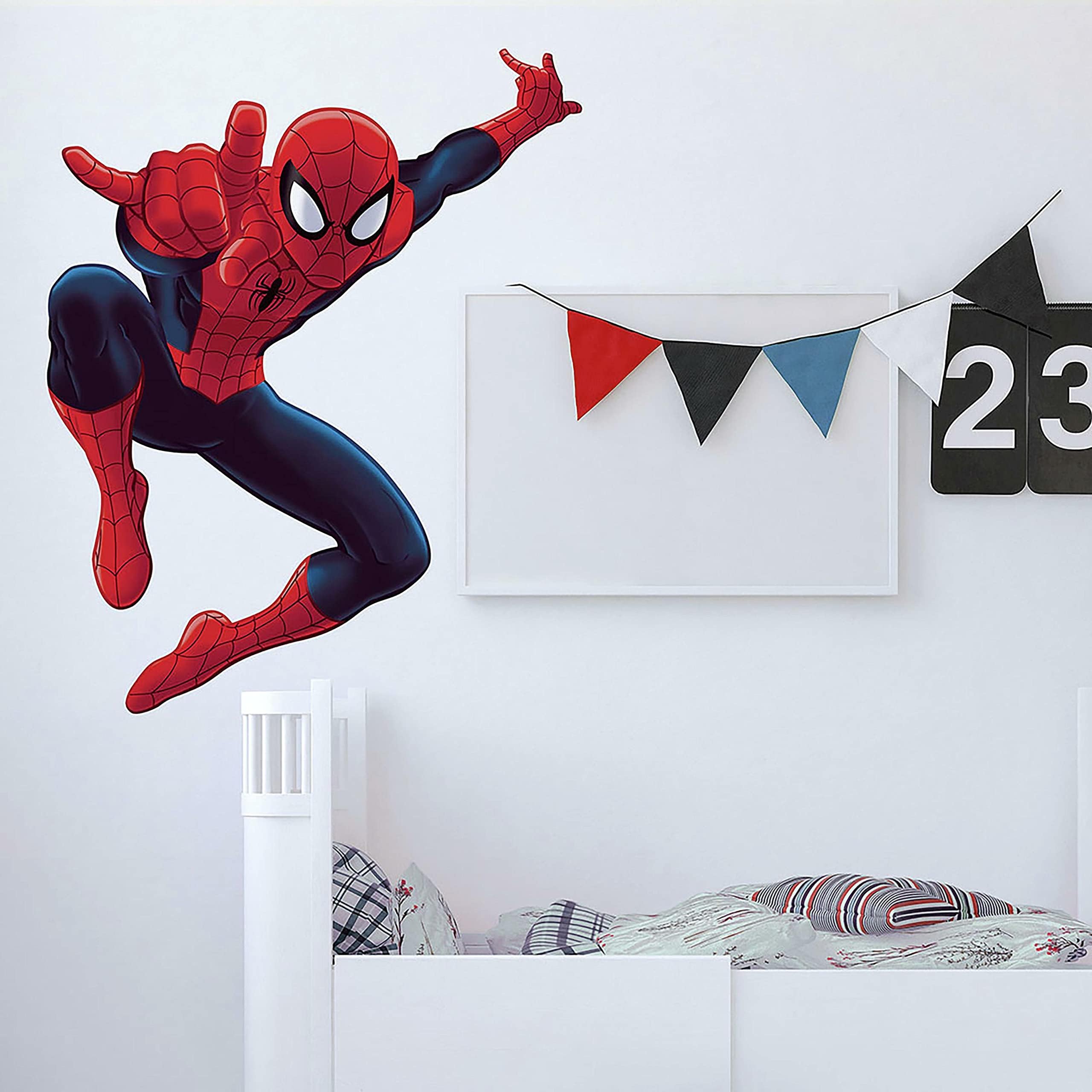 Spiderman Wall Decal Realistic 3D Superhero Wall Sticker