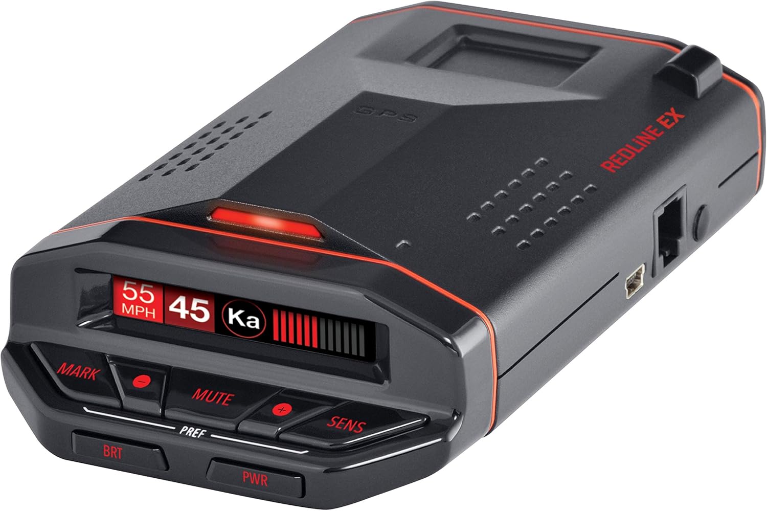 Escort Redline EX Laser Radar Detector - Escort Live, Extreme Range, False Alert Filter, OLED Display, Voice Alerts