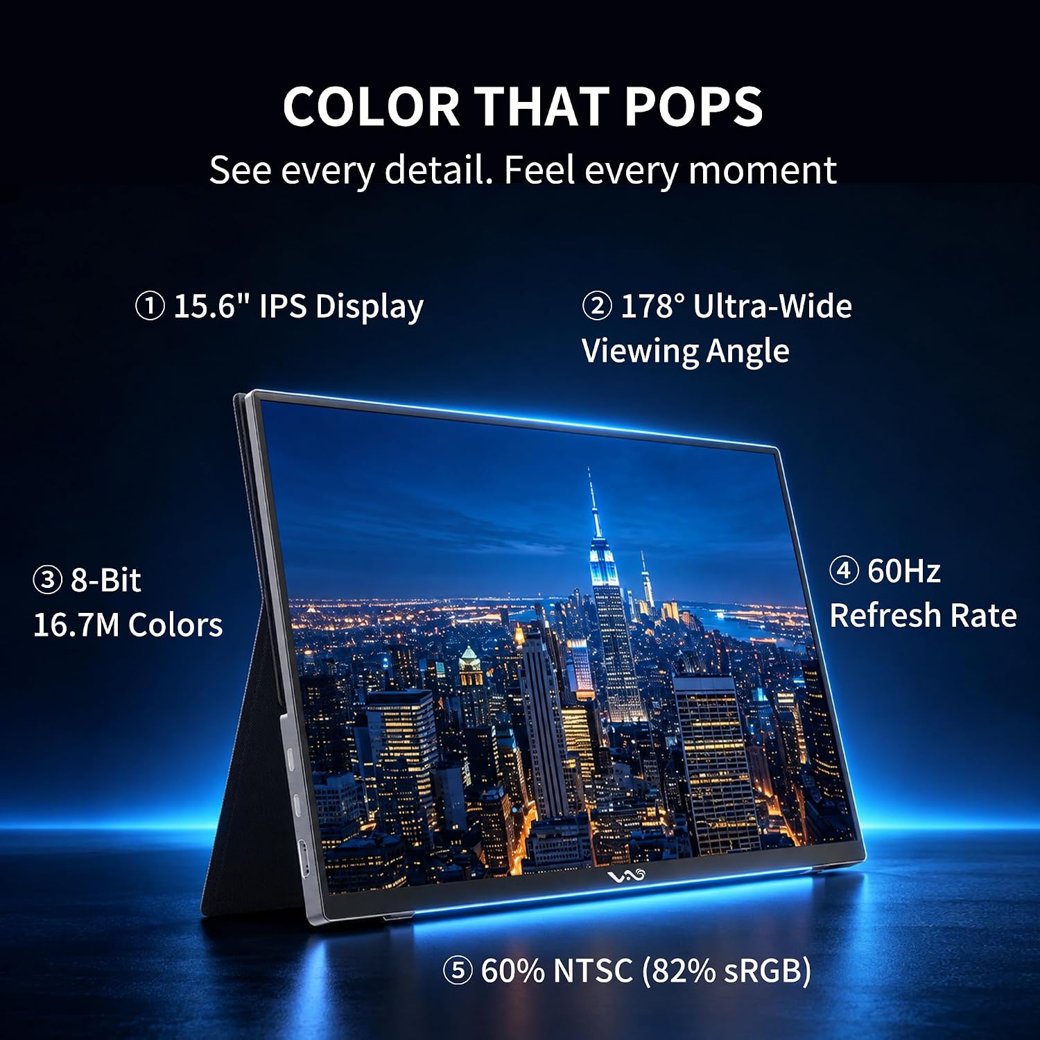 LB M16 Portable Monitor 15.6" FHD 1080P 85% sRGB IPS USB-C Travel Monitor 8 81EVZ4eaSwL. AC SL1500