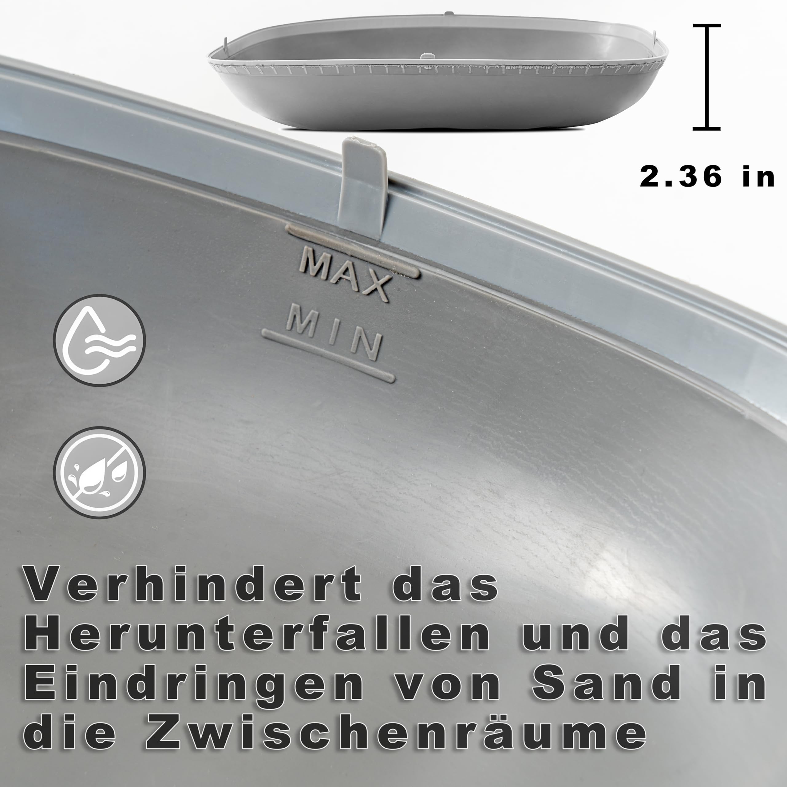 Elektrisches Katzenklo Matte, Silikon Katzenstreu Matte, Wasserdicht, Als Ersatz für den selbstreinigenden Silikonboden der Katzentoilette