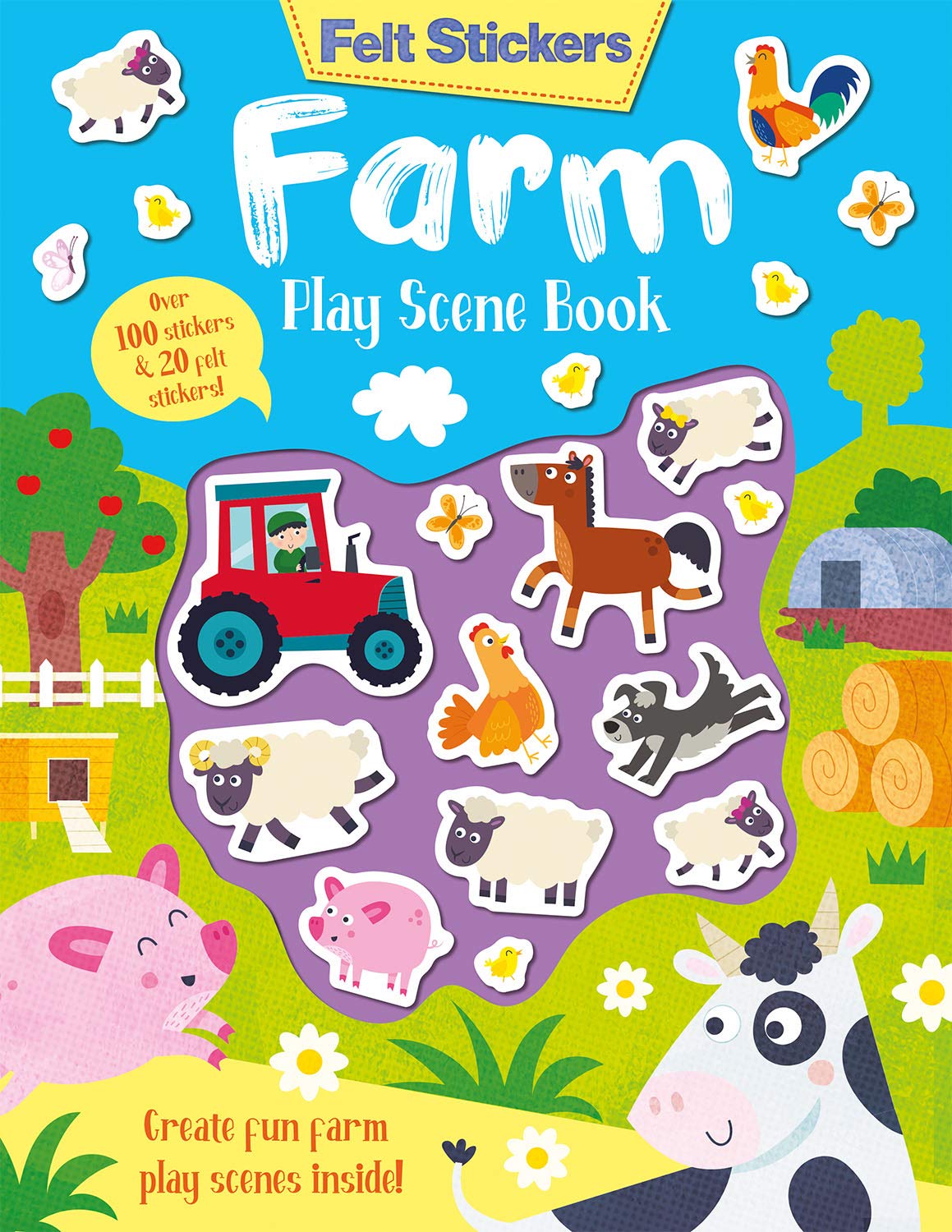 Felt Stickers Farm Play Scene Book: 1