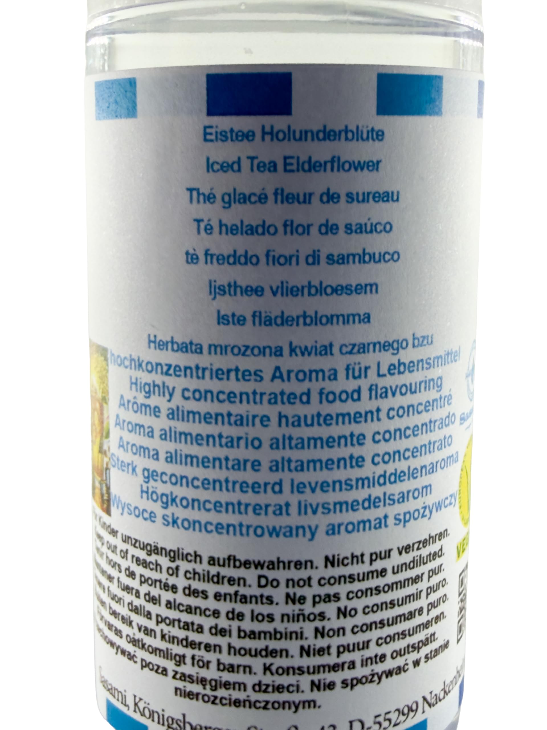 Herbata mrożona kwiat czarnego bzu aromat koncentrat – Wegański – Sasami – 100ml