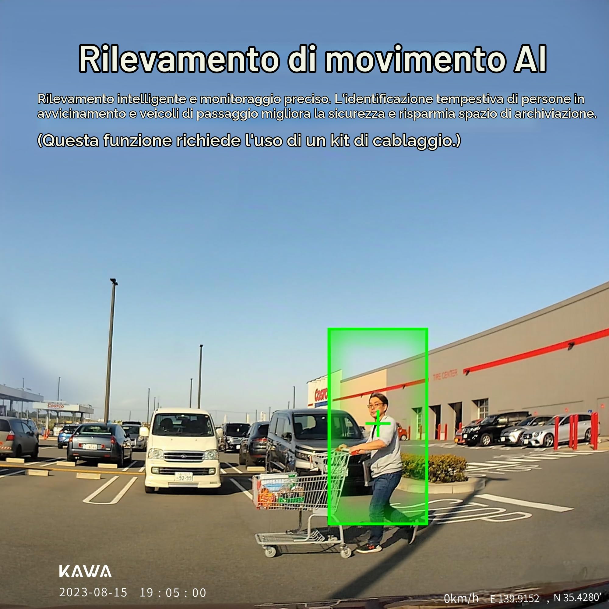 Dash Cam Auto 4K Anteriore e Posteriore, Visione Notturna True Color, Schermo IPS 3,16”, WiFi GPS Integrato, Monitoraggio Parcheggio 24H, Rilevamento AI, Pre-Registrazione, Registrazione in Loop, D11