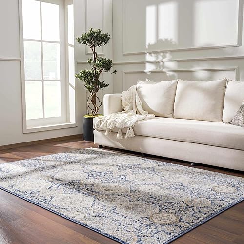 Bluffs - Alfombra de área tradicional actualizada de 2 x 2 pies 11 pulgadas