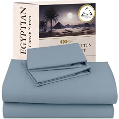 California Design Den 100 Egyptian Cotton King Size Bed Sheets Set - Certified Authentic Luxury Soft and Durable