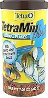 TetraMin Plus Tropical Flakes Fish Food - Cleaner Clearer Water, ProCare Immune Boost, Color Enhancing 7.06oz