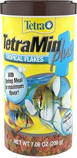 TetraMin Plus Tropical Flakes Fish Food - Cleaner Clearer Water, ProCare Immune Boost, Color Enhancing 7.06oz