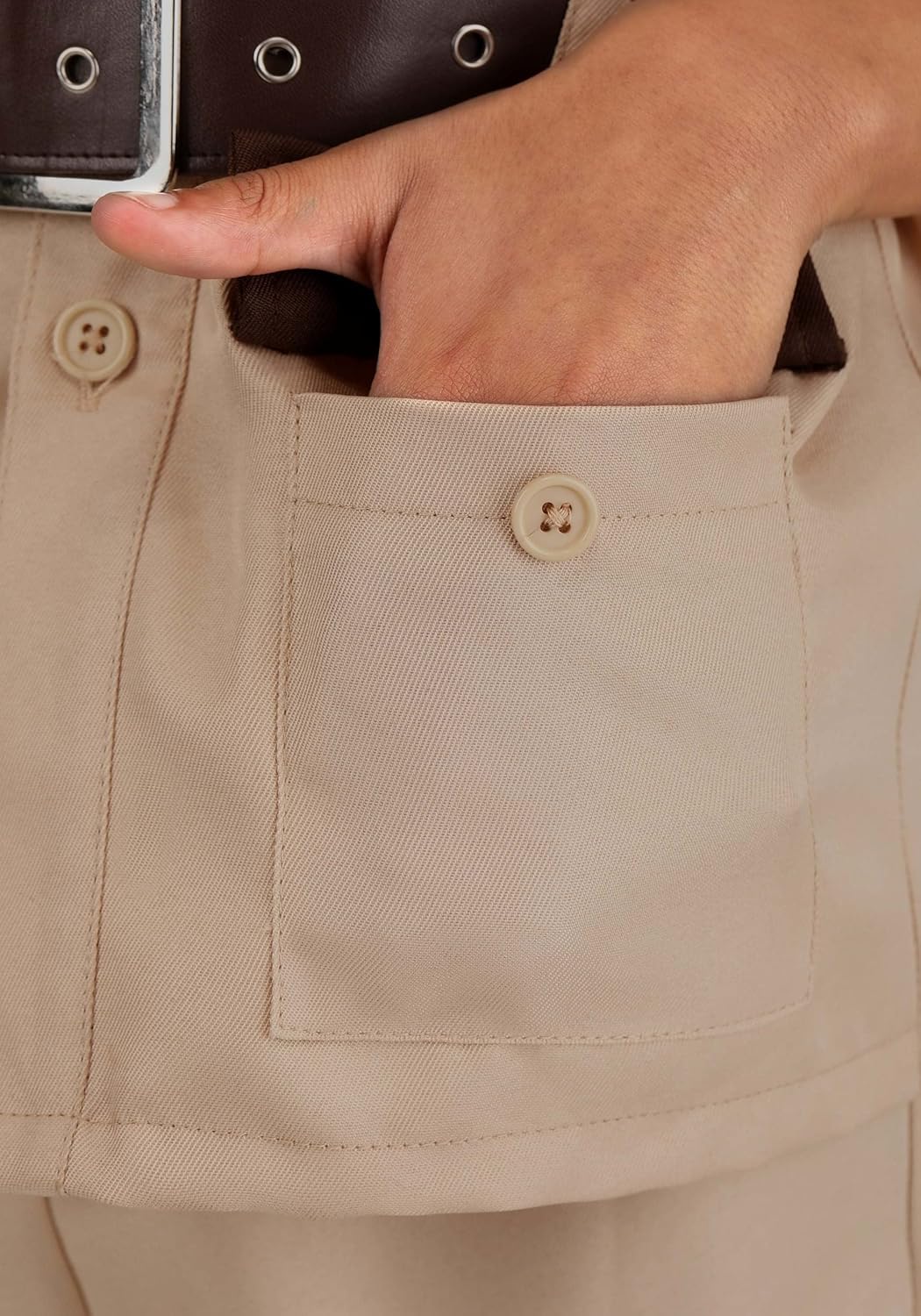 Safari Explorer Costume for Kids | Wilderness Adventurer Outfit with Shirt, Shorts, Belt, & Hat - Image 7