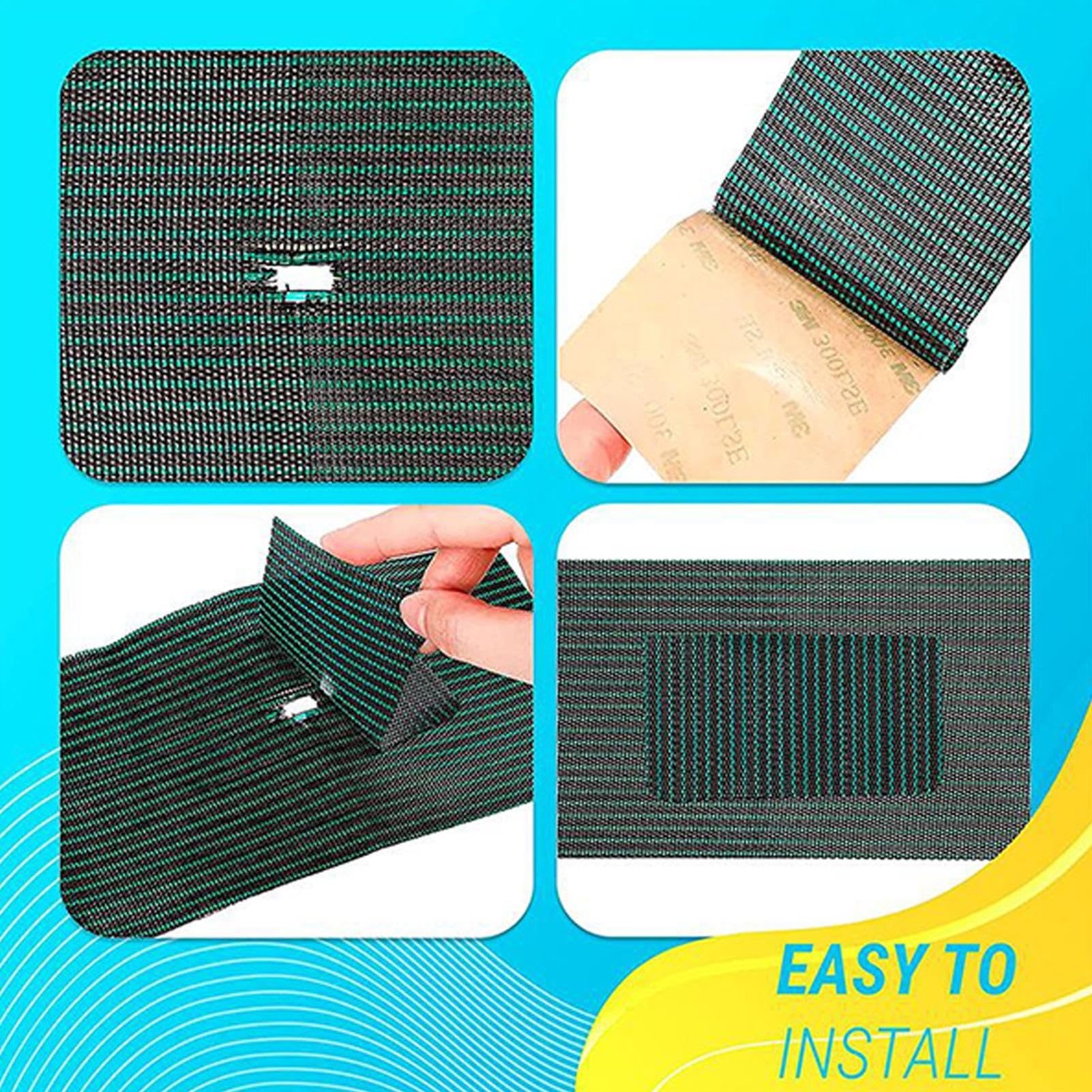 Kit De Réparation Pour Bâche De Piscine - Patchs Adhésifs Renforcés - 3 Pièces - Pour Déchirures Et Fuites