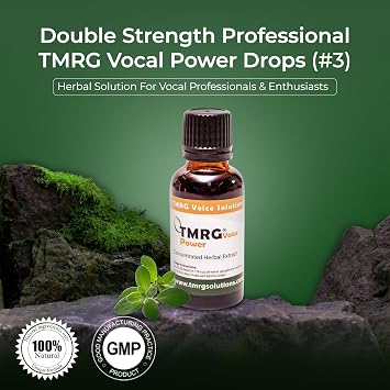 Voice Solutions Power DoubleStrength Vocal Cord Remedy 30ml Drops - Herbal Supplement for Singers & Speakers, Fast Acting, Enhances Clarity & Tone, Lost Voice Relief for Vocal Fatigue, Hoarseness