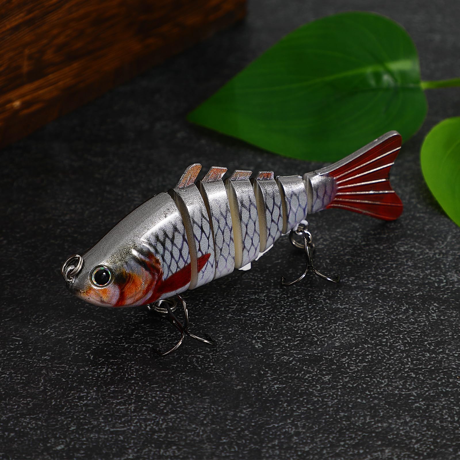 Amazon.com : LIOOBO 10cm Bass Fishing High Simulation Hooks for