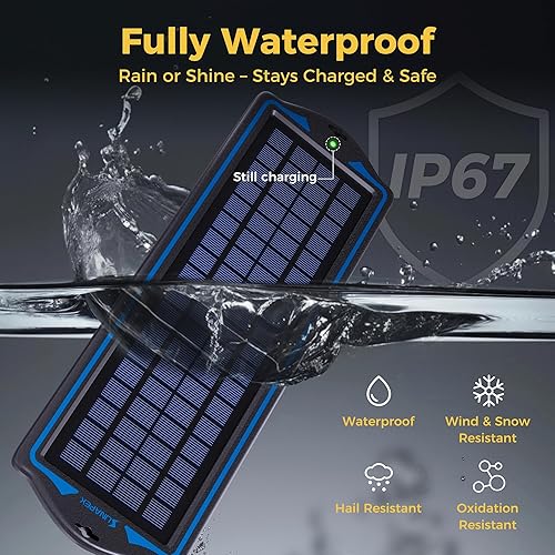 Miniatura 3 de SUNAPEX Carga de batería solar de 12 V kit de panel solar portátil impermeable de 5 W - Cargador de batería de mantenimiento de batería - con