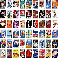 Vista 2 de Villemot - Carteles de póquer (54 cartas diferentes) Vintage Retro Art Deco Ilustración Publicidad Carteles Orangina Perrier