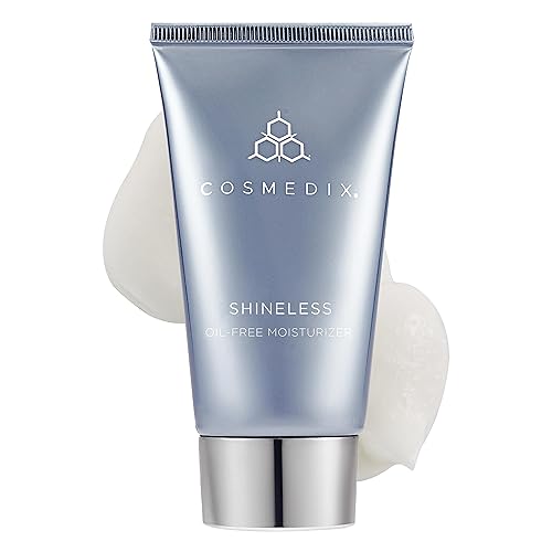 COSMEDIX Hidratante sin aceite brillante ilumina la apariencia piel propensa a las manchas células madre lilas vitamina B3 libre de crueldad sin