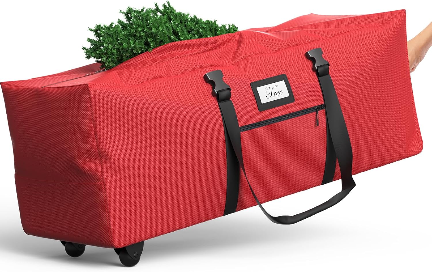 Rolling Christmas Tree Storage Bag Fits Up to 9 Ft Artificial Tree, 600D Waterproof Oxford Fabric, Large Christmas Tree Bag with Dual Zipper, Wheels, Handles, Heavy Duty Xmas Storage Container Rolling Christmas Tree Storage Bag Fits Up to 9 Ft Artificial Tree, 600D Waterproof Oxford Fabric, Large Christmas Tree Bag with Dual Zipper, Wheels, Handles, Heavy Duty Xmas Storage Container