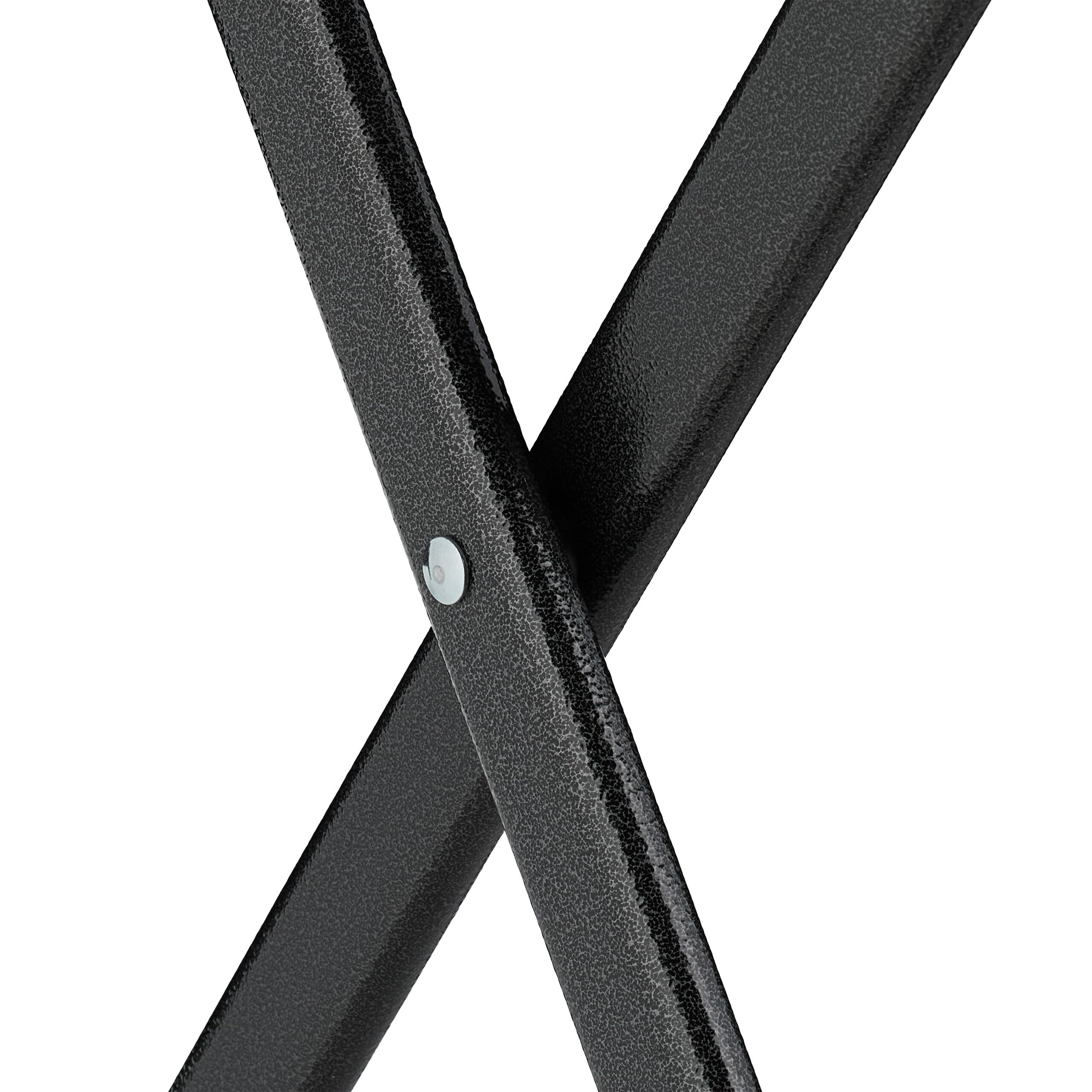 Relaxdays Tavolo Pieghevole da Giardino 73x62x62 cm Nero Effetto Legno