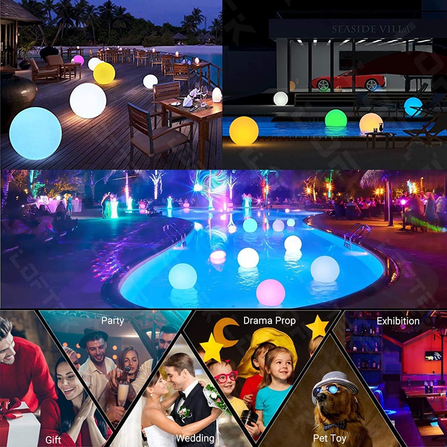 Flаѕh Dеаlѕ - 40% оƒƒ LOFTEK LED Large Floating Pool Light, 24-inch 16 Color Garden Decor Ball with Remote Control, 4-Speed Modes & 5-Levels Dims, Cordless & Chargeable, Waterproof Night Light & Exhibition Decor, 1-Pack Suреr Sаlе 🛒 LOFTEK LED Large Floating Pool Light, 24-inch 16 Color Garden Decor Ball with Remote Control, 4-Speed Modes & 5-Levels Dims, Cordless & Chargeable, Waterproof Night Light & Exhibition Decor, 1-Pack