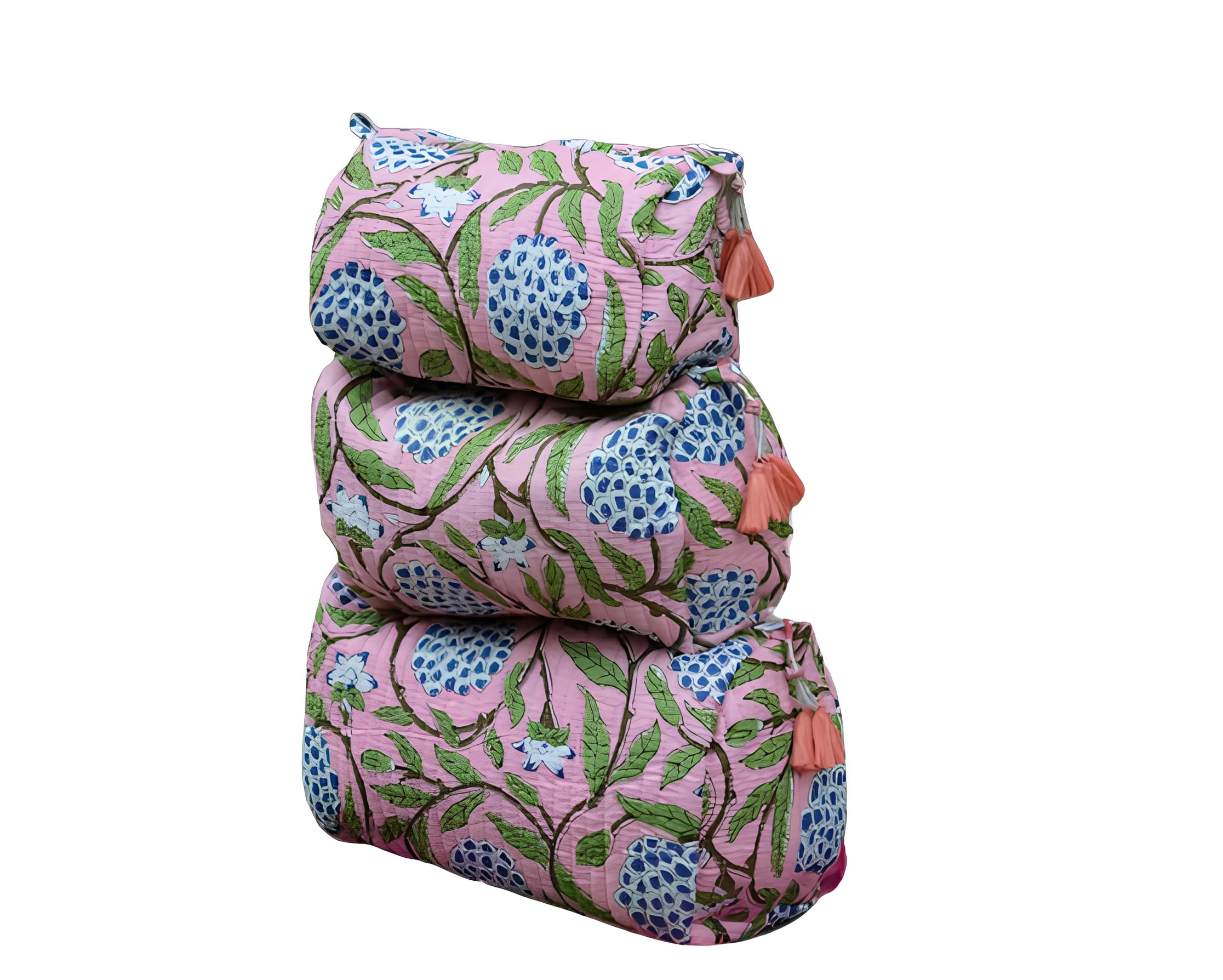 INDACORIFY Bolsa de cosméticos Impermeable con Cremallera, Bolsa de Maquillaje Acolchada Hecha a Mano, artículos de tocador, Bolsa de Lavado Acolchada, Kit de Afeitado, Estuche de tocador
