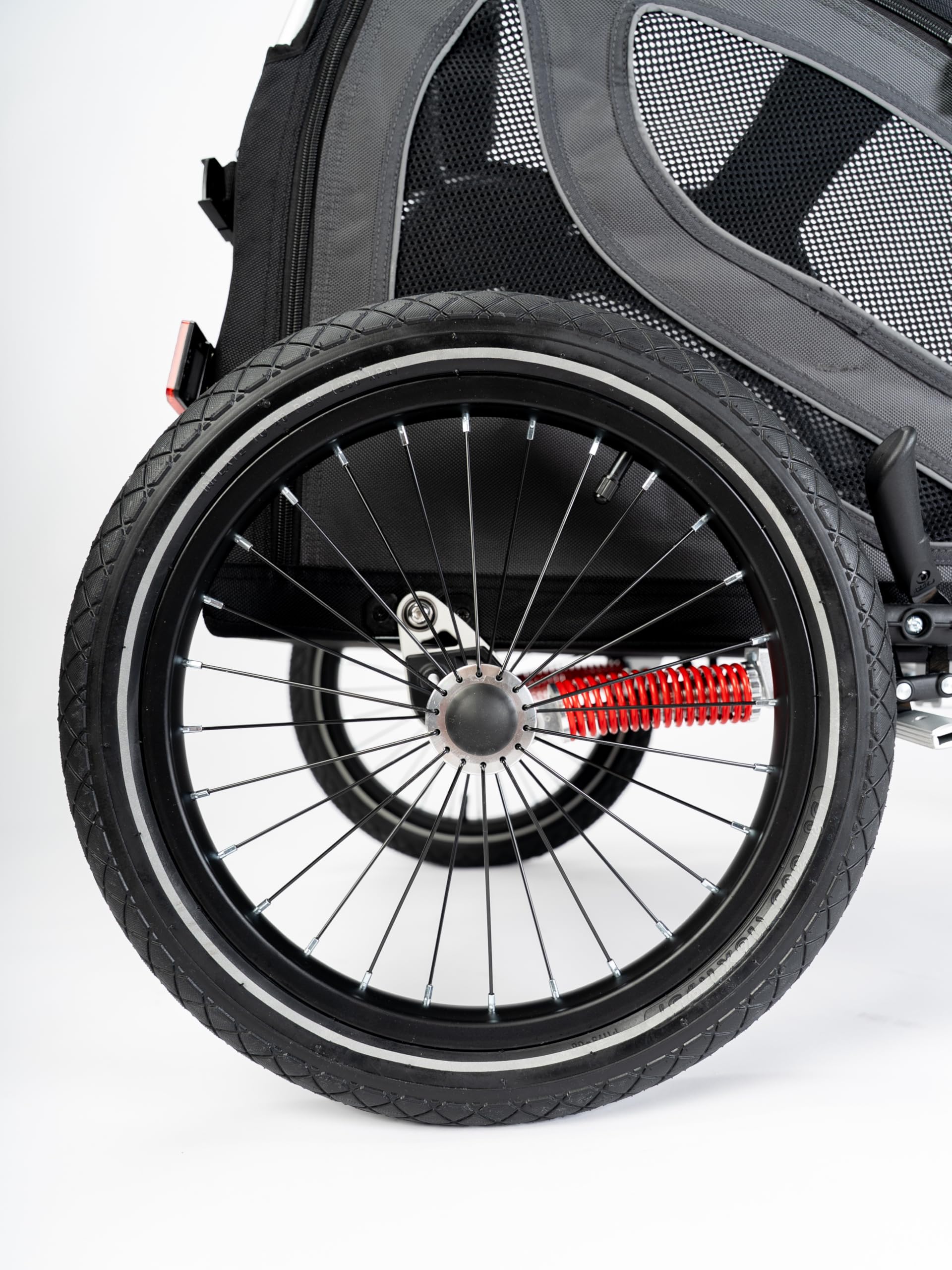 TrendPet DogBus Plus S - Gefederter Aluminium Fahrradanhänger, Hundeanhänger für kleine bis mittlere Hunde
