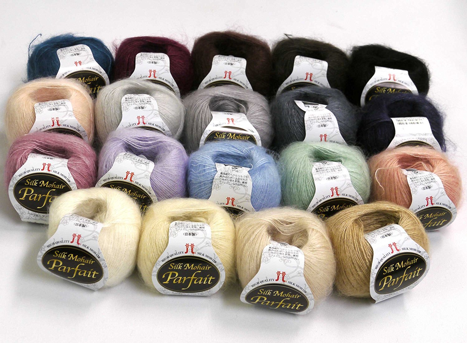 Amazon | ハマナカ シルクモヘアパルフェ 毛糸 中細 col.18 ブラウン