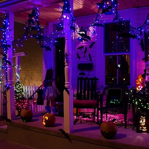 Miniatura 5 de Dazzle Bright - Guirnalda de cobre con 60 luces LED de 20 pies de largo a pilas y a prueba de agua para decoraciones navideñas, de interior,