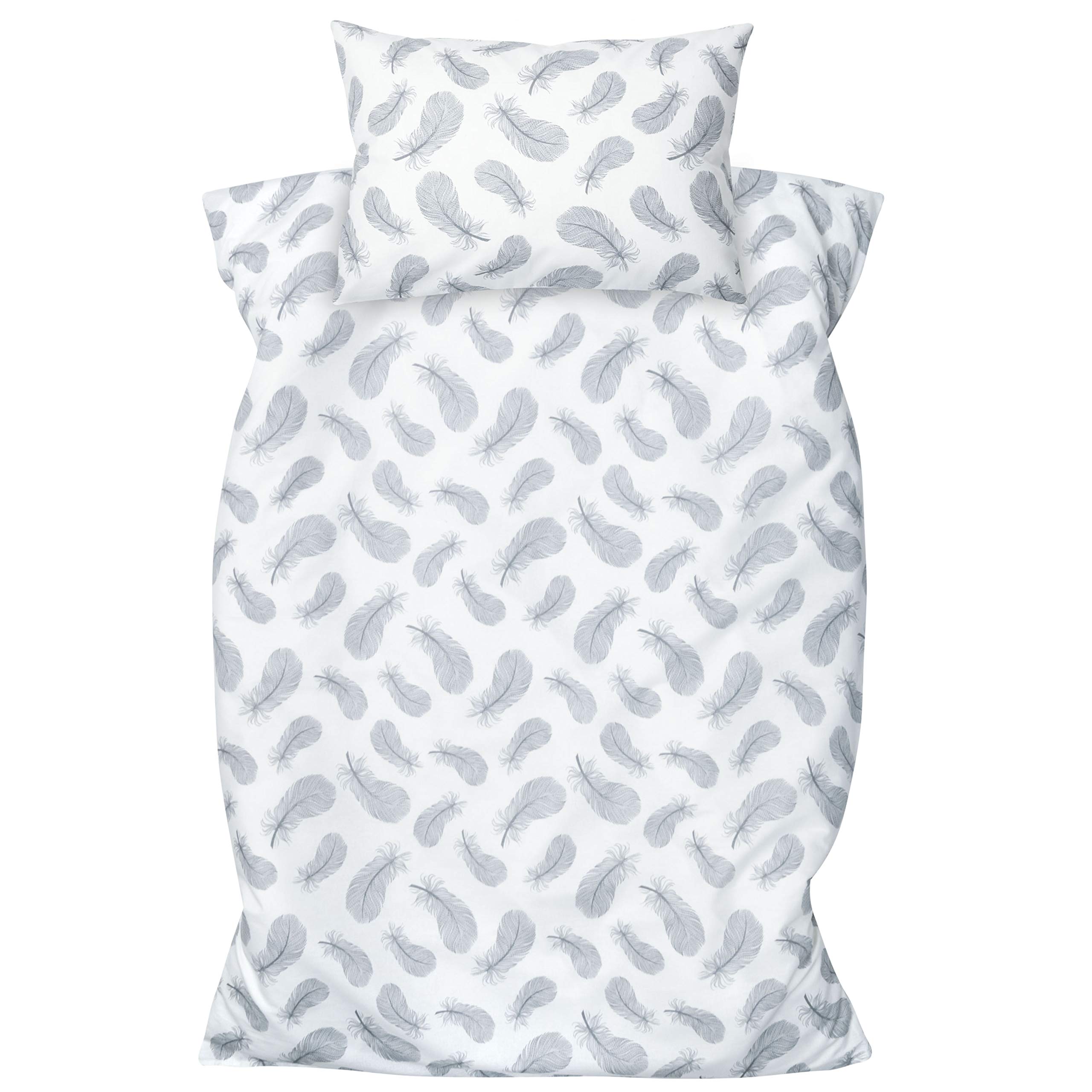 Amilian Kinderbettwäsche 100x135 Baby Bettwäsche Set Größe Babybettwäsche 135x100 mit Kissenbezug 40x60 100% Baumwolle Babybett Kinderbettwäsche 100x135 Jungen Mädchen Bettwaesche