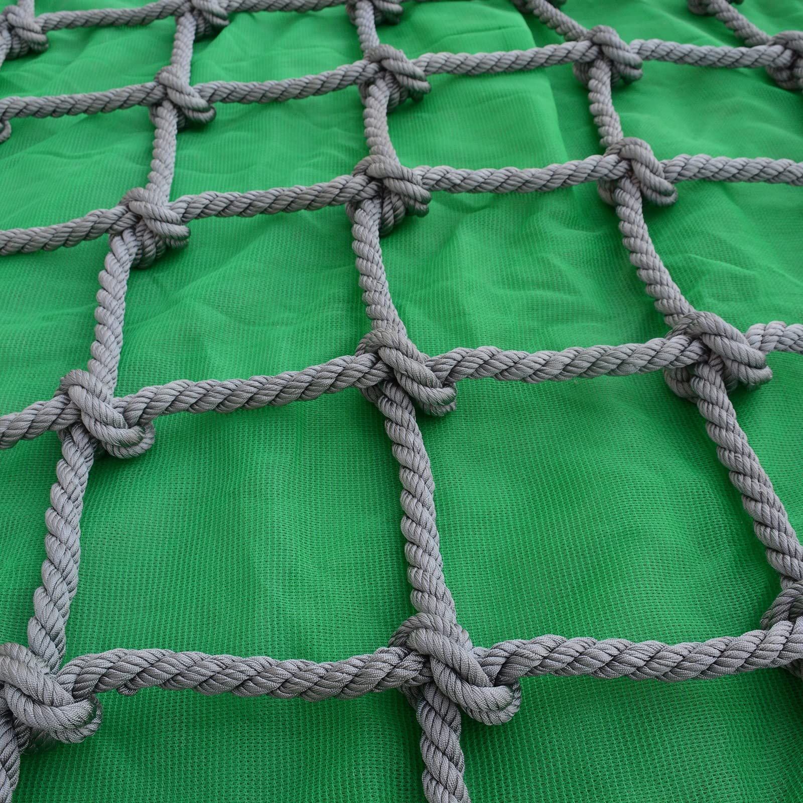 Filet De Sécurité Et D'escalade Pour Enfants - Diamètre Corde 12 Mm, Maille 15 Cm - Protection Balcon, Jardin, Aire De Jeux - Tissé Main