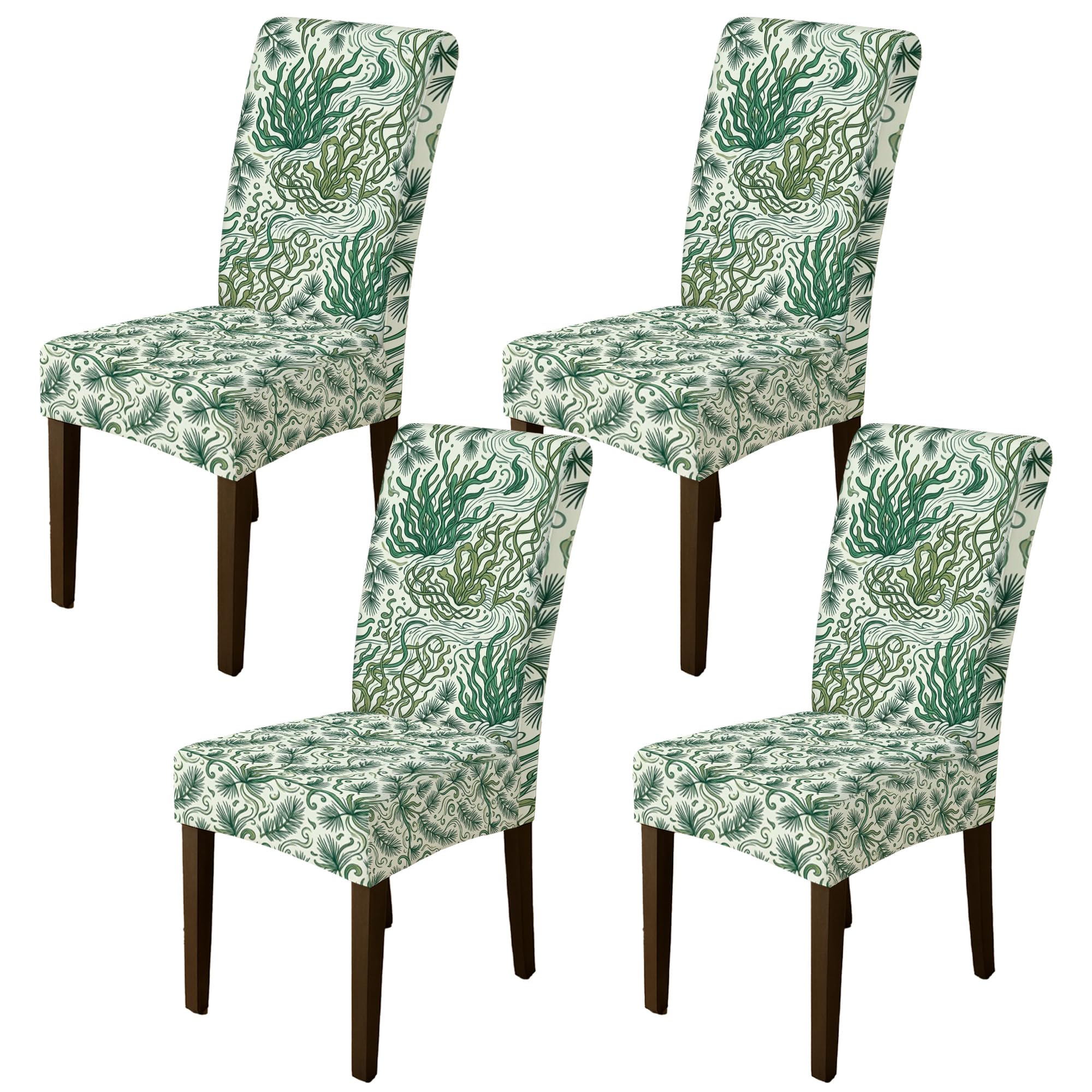 Housse de chaise de salle à manger élasthanne extensible lot de 4