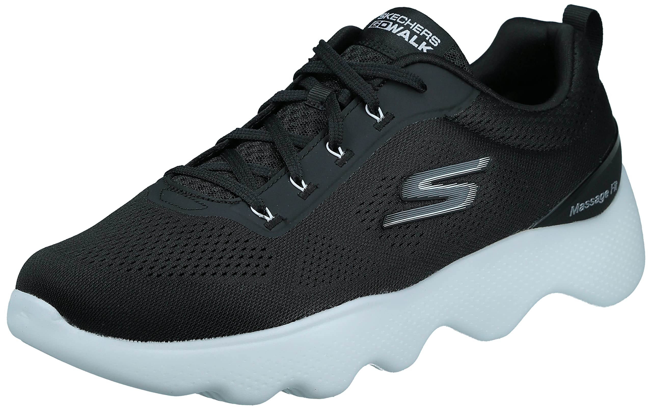 Skechers GO WALK MASSAGE FIT Men's Sneakers, BKW