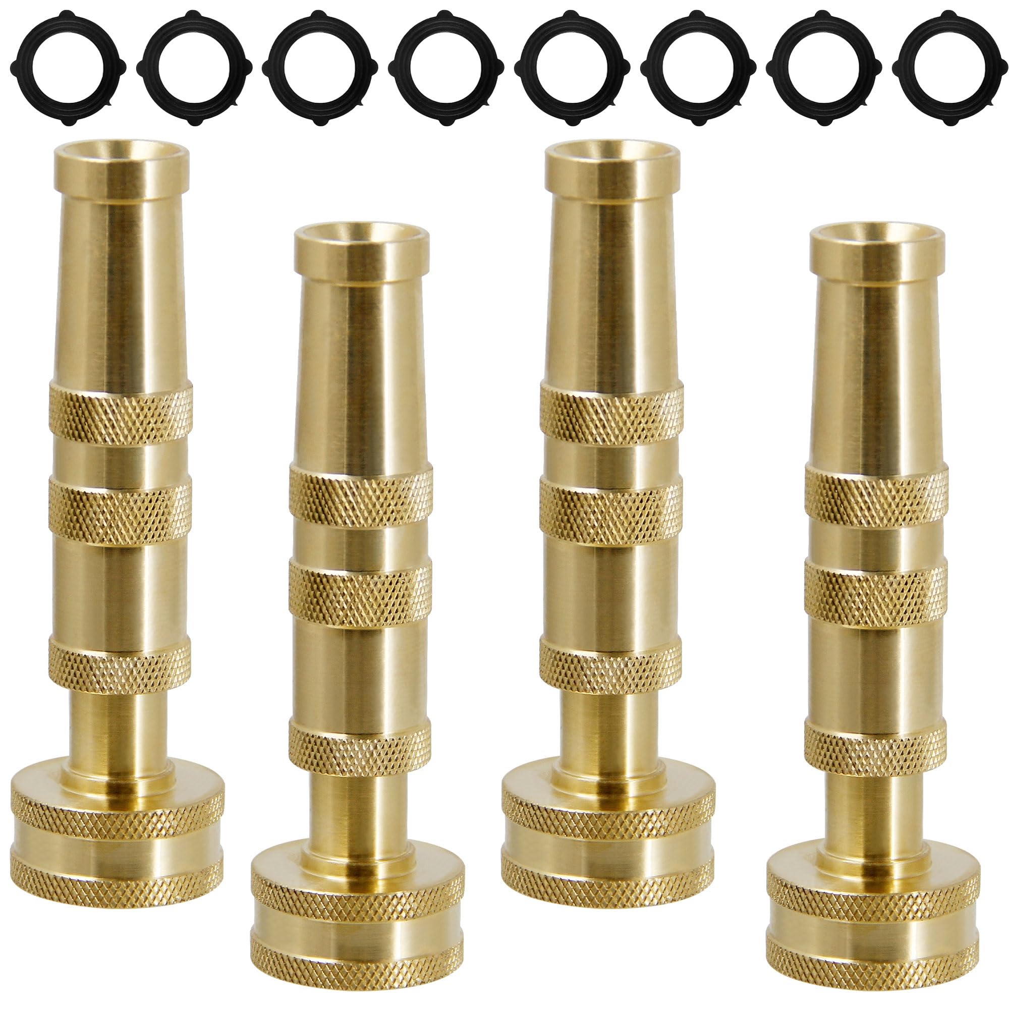 Triumpeek Solid Brass Hose Nozzle, 4 Pack 4"L — image 1