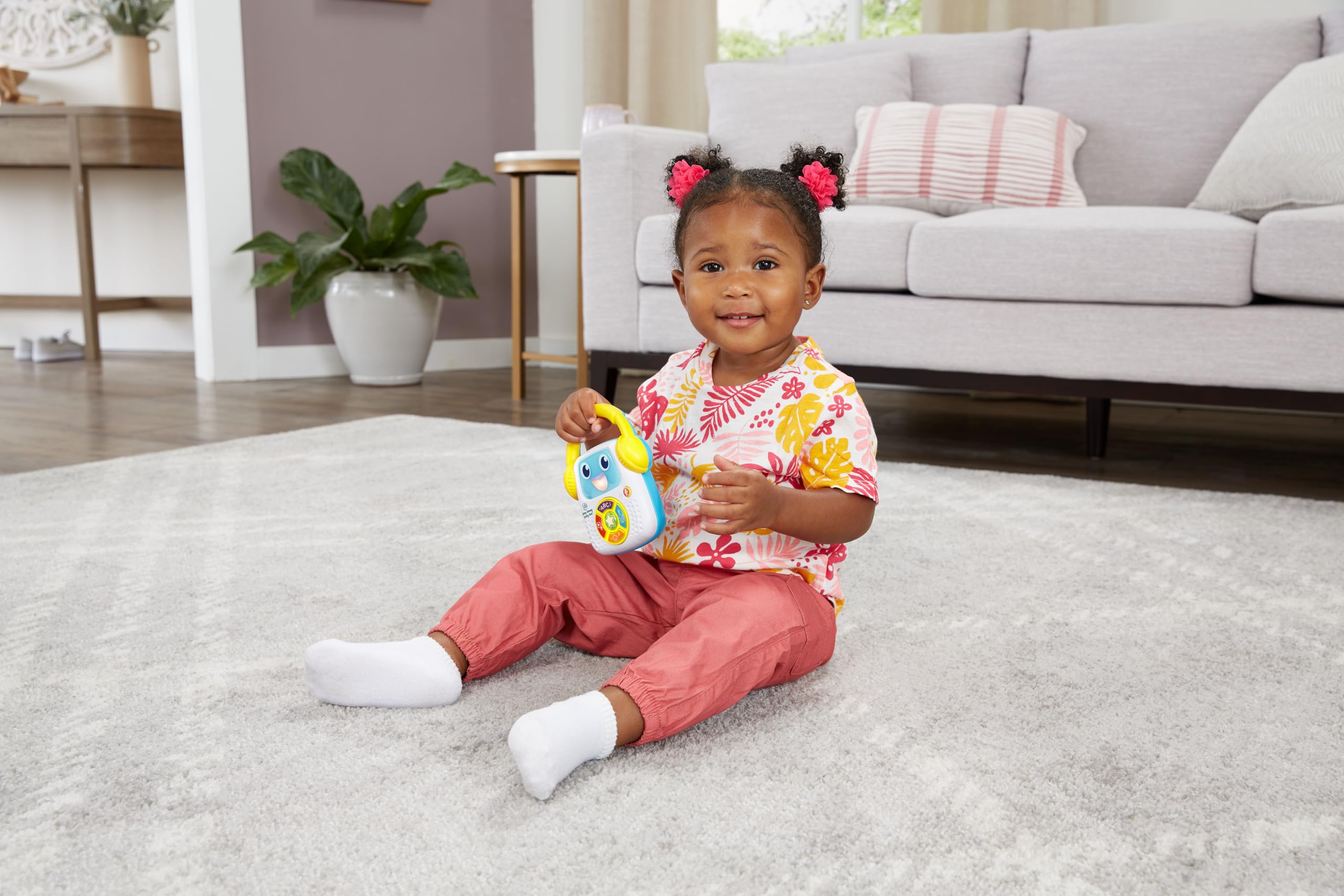 VTech Dj Baby, Giocattolo Musicale Interattivo con 5 Modalità di Gioco, 30 Melodie, Funzione Registrazione, Luci e Spegnimento Automatico, Lingua Italiana, Batterie Incluse, 9-36 Mesi