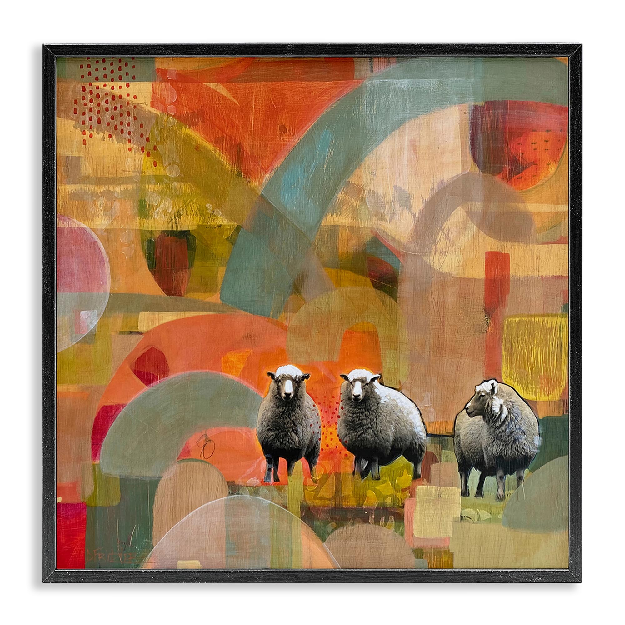 'Counting In My Sheep'| Framed Giclee Art
